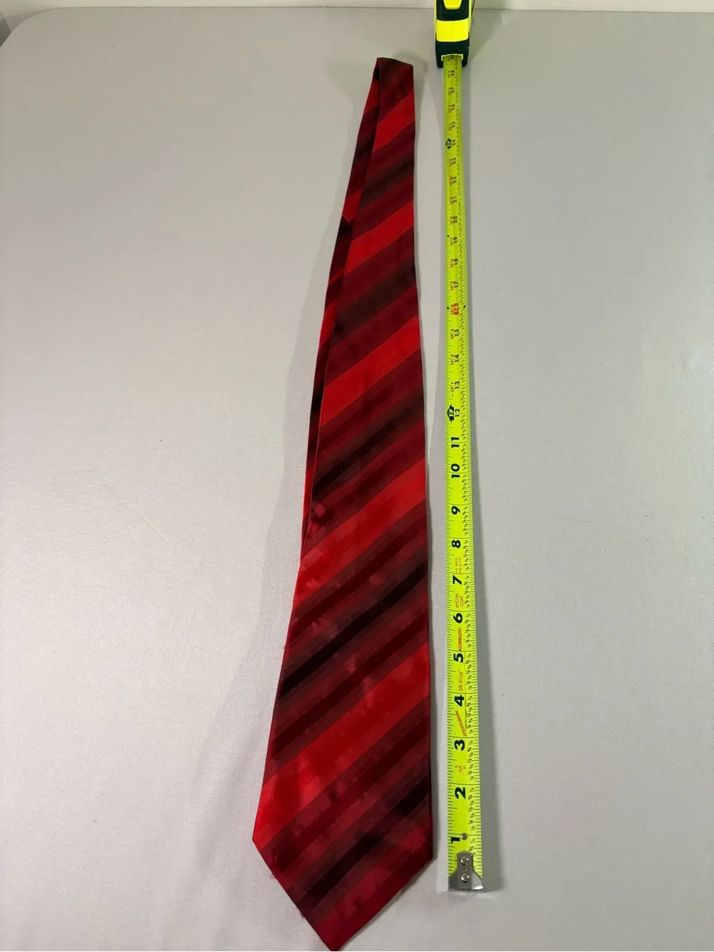 Red Diagonal Striped Men's Tie
